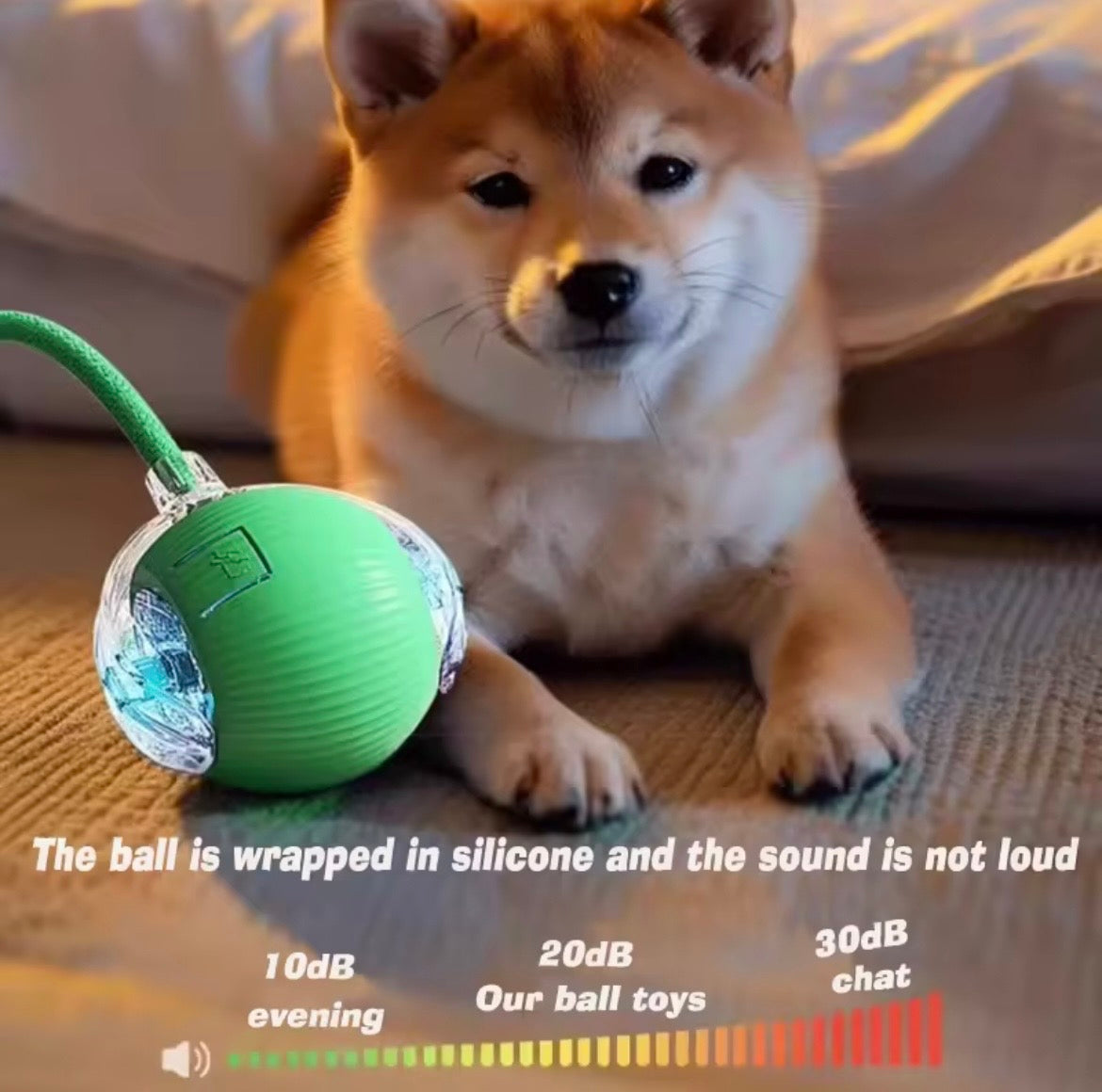 Smart Interactive Rolling Ball for Dogs – Rechargeable Automatic Puppy Toy for Endless Fun & Exercise
