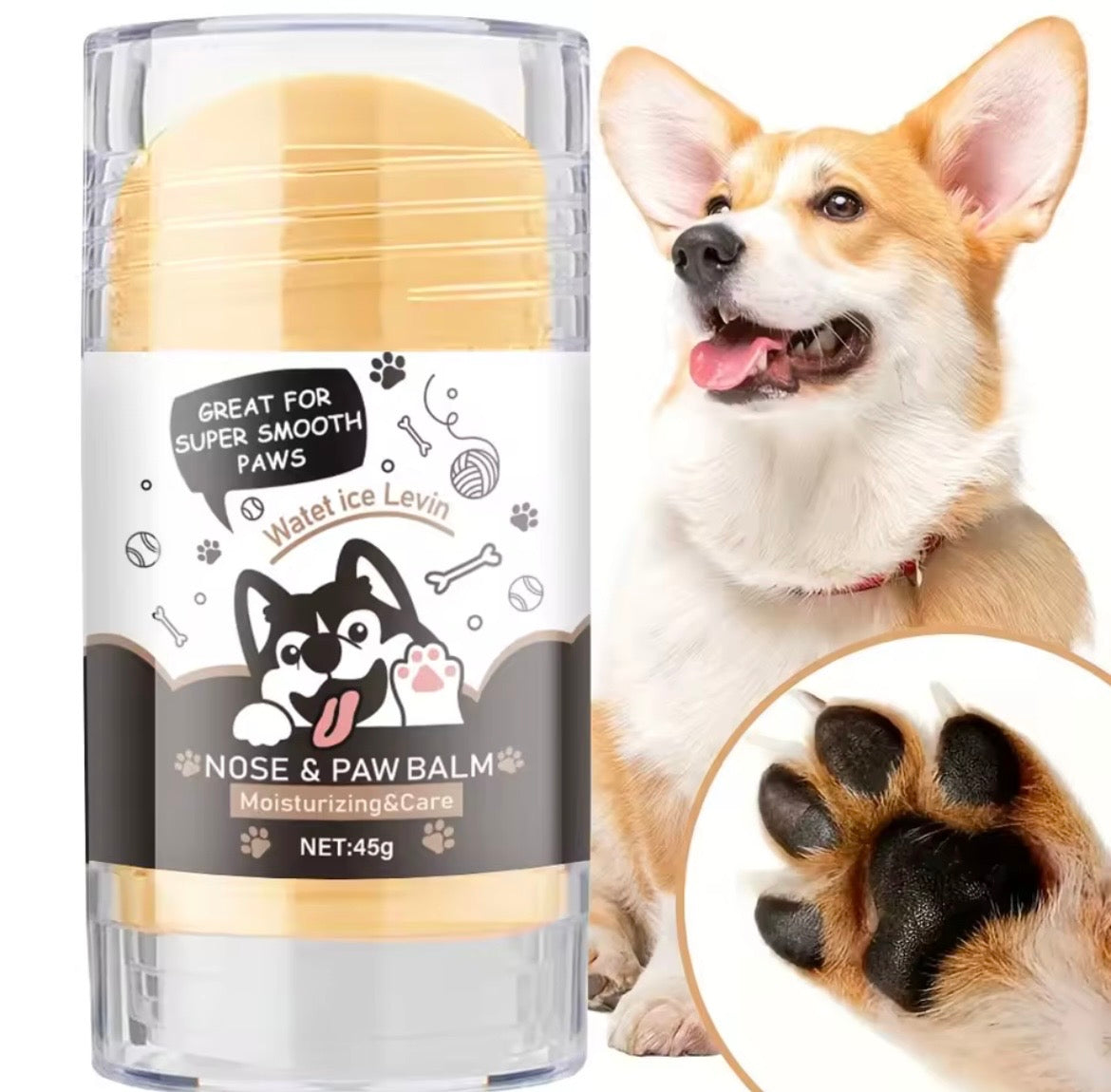 Lick-Safe Dog Paw & Nose Balm – Soothing Moisturizer for Dry, Cracked Pads & Snout