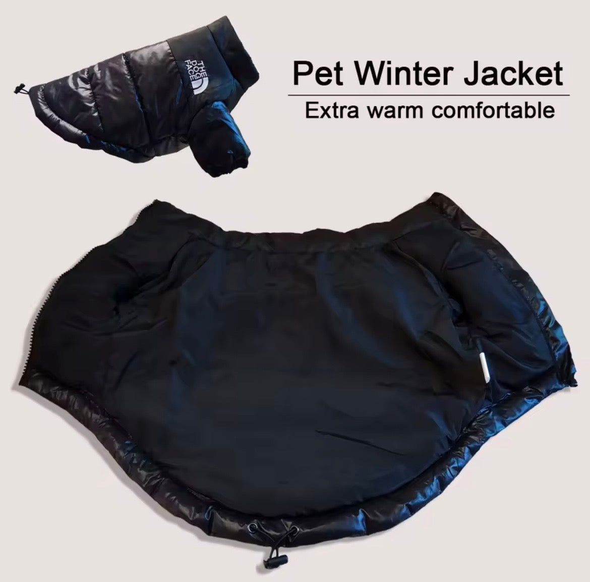 Winter Windproof Dog Jacket – Warm Reflective Coat for Small & Medium Dogs