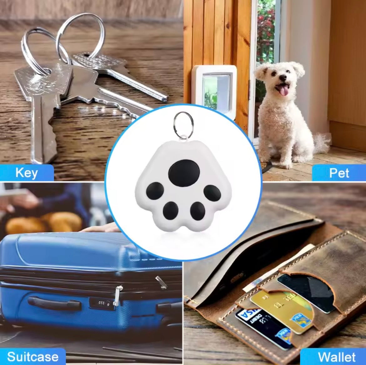 Smart Mini GPS Tracker – Bluetooth Pet, Kids & Item Locator with Anti-Lost Alerts