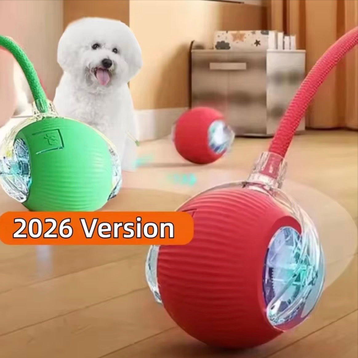 Smart Interactive Rolling Ball for Dogs – Rechargeable Automatic Puppy Toy for Endless Fun & Exercise