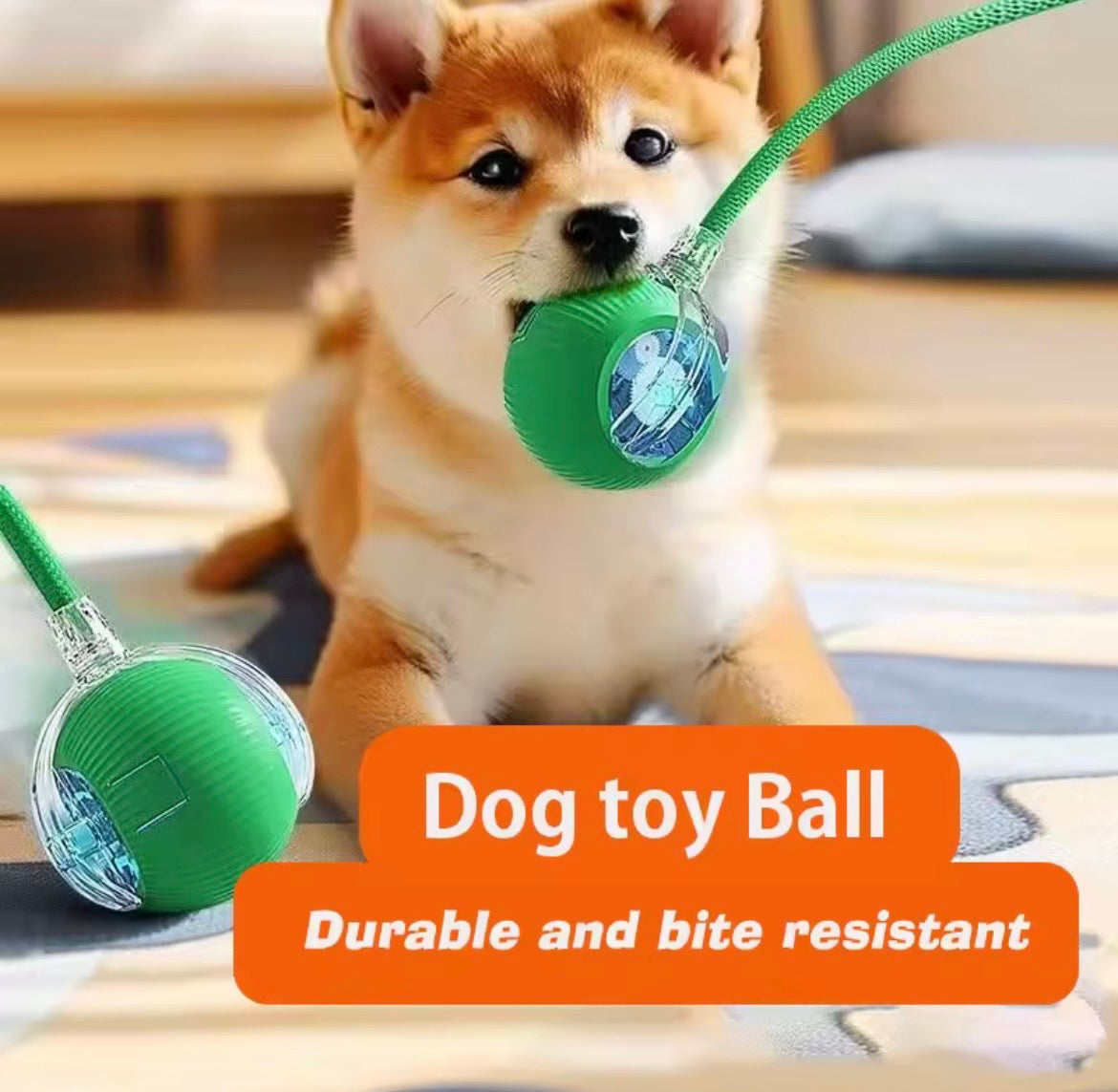 Smart Interactive Rolling Ball for Dogs – Rechargeable Automatic Puppy Toy for Endless Fun & Exercise