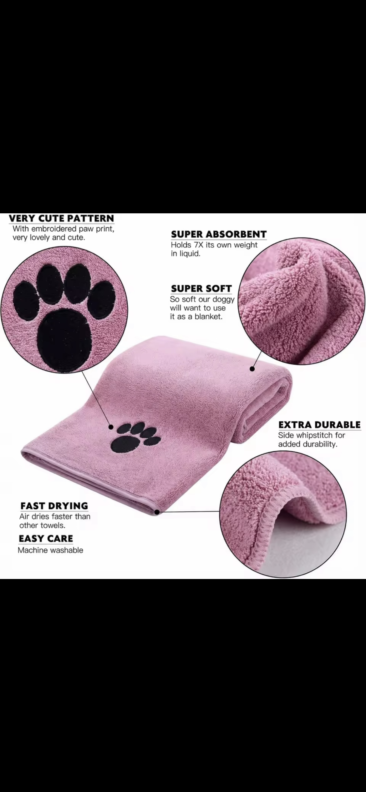 Ultra-Absorbent Pet Drying Towel