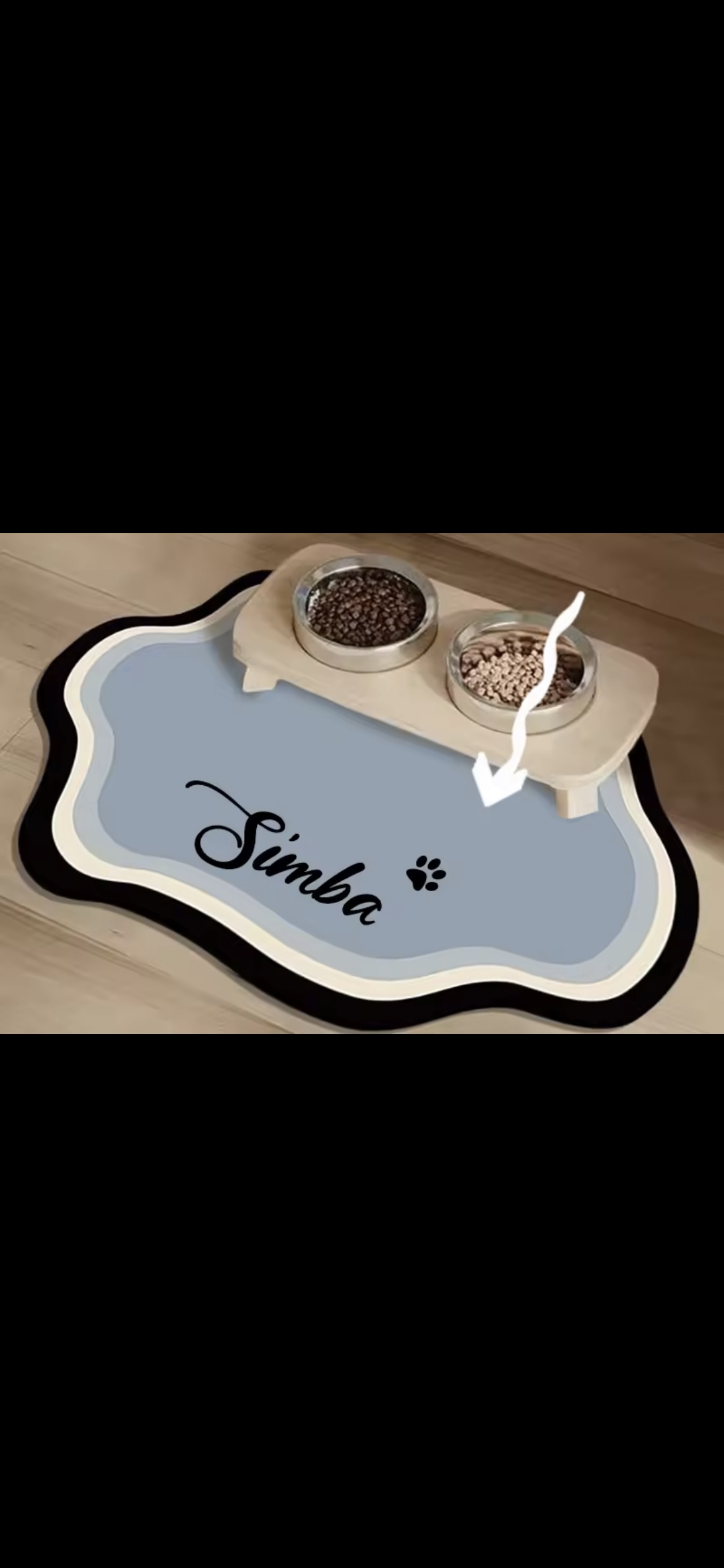 Custom Cute Pet Feeding Mat – Non-Slip Waterproof Diatom Floor Mat for Dogs & Cats